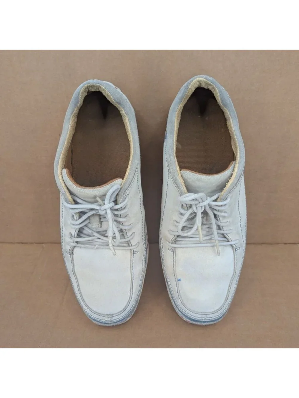 Vtg Timberland Suede Leather Boat Sneaker Shoes Nautical Coastal Lace Up Men 10M